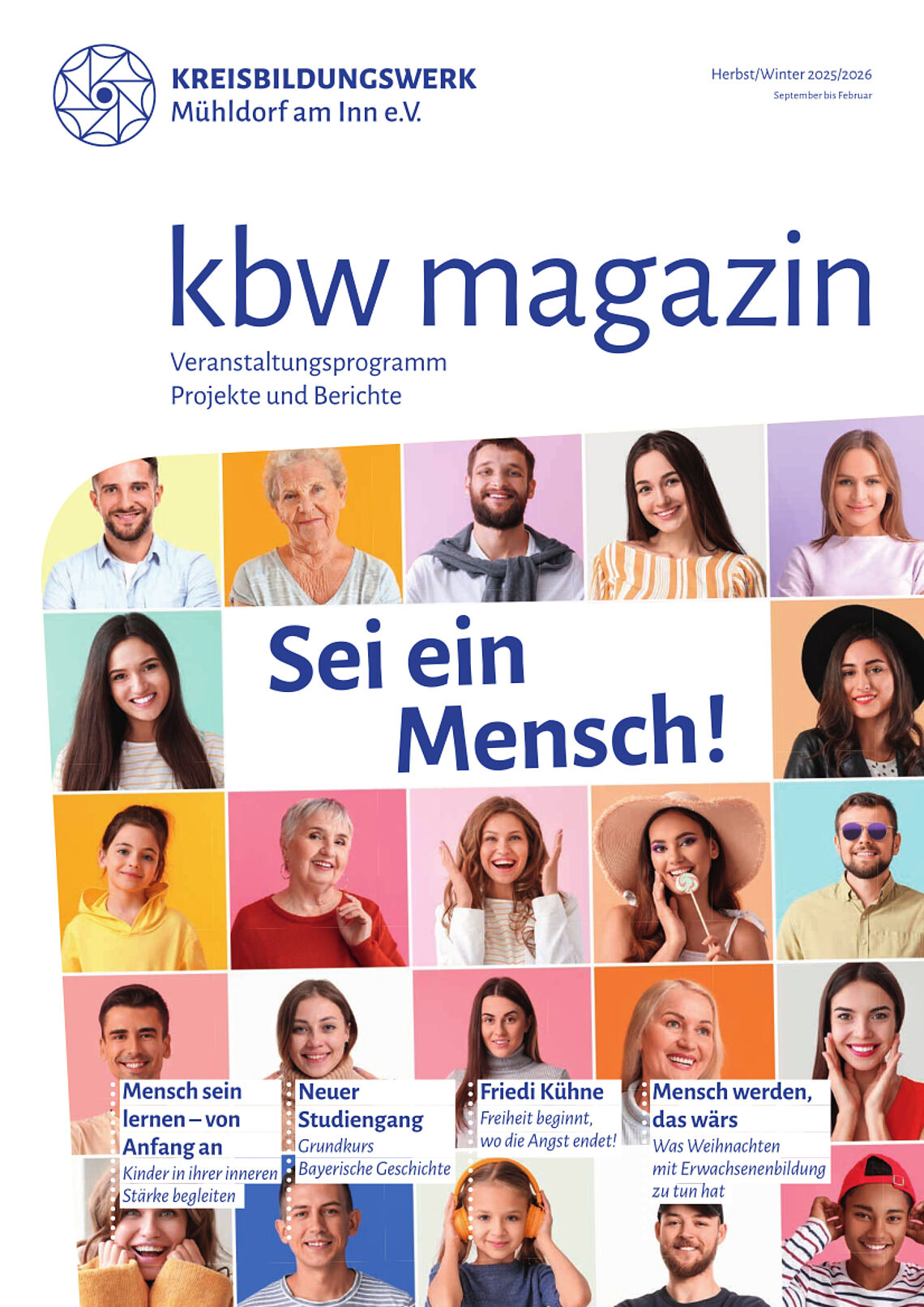 kbw magazin Herbst/Winter 2025 - Sei ein Mensch!